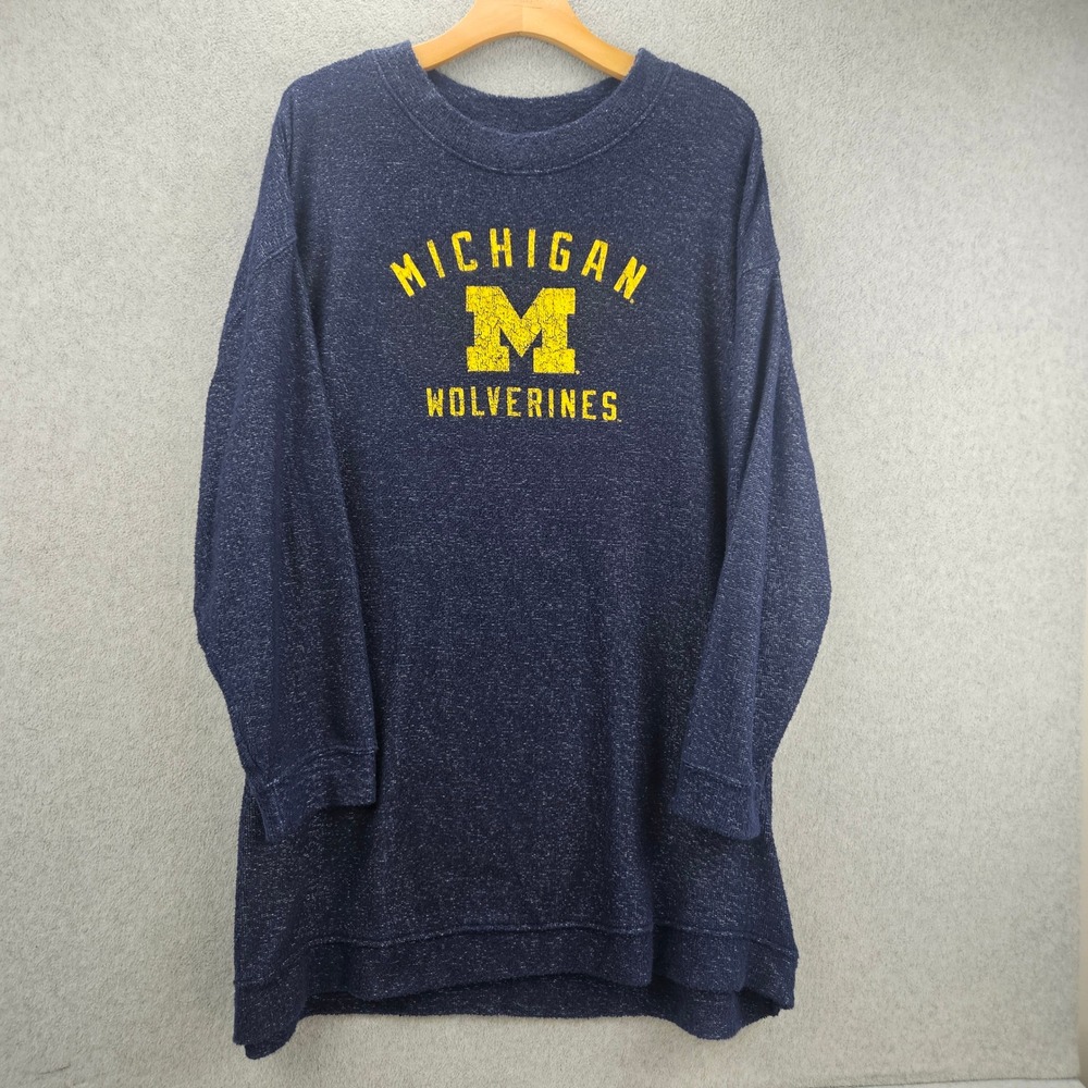 PROEDGE Michigan Wolverines Sweatshirt Womens 2X Blue Long Sleeve NCAA Fan Gear
